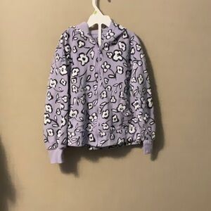 Purple and White Paisley Sweatshirt